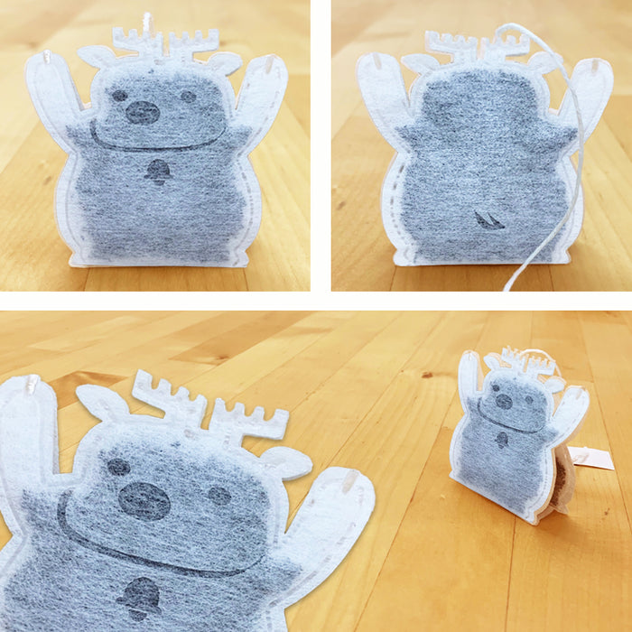 【 kawaiipack 3D トナカイ 2個入 】