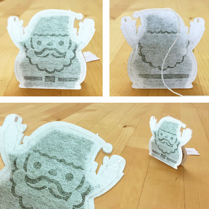 【 kawaiipack 3D サンタクロース 2個入 】